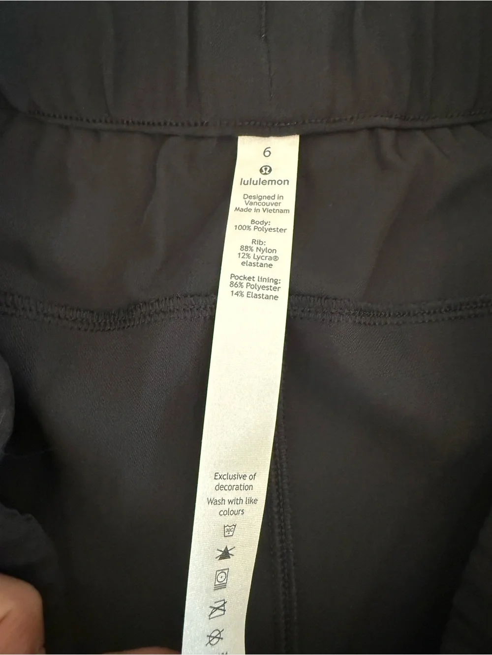 lululemon athletica lightweight black